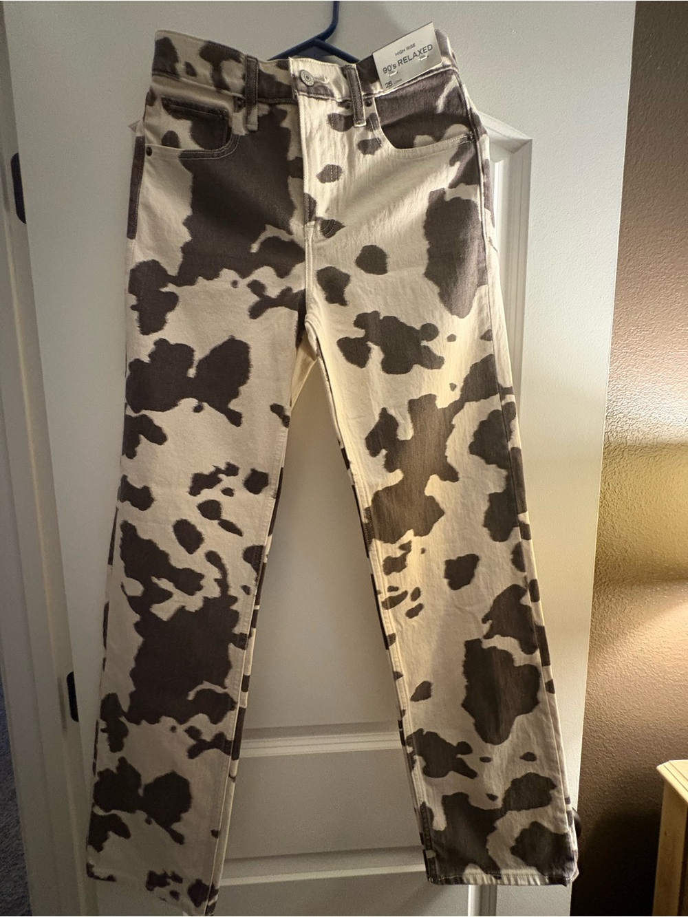 Curve Love High Rise 90s Relaxed Pony Print Jean